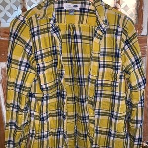 Old Navy cute mustard flannel!!